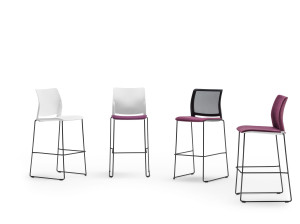 Стул для саней из инженерного пластика с мягким сиденьем