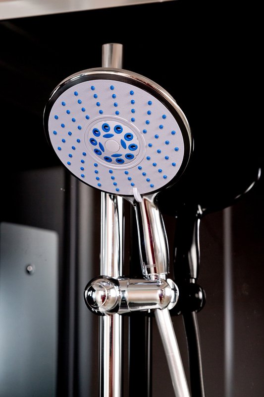 ЕМ1511 L с гм. и эл. Душевая кабина DETO Серия EM B10S+ эл. BLACK - Вид №4