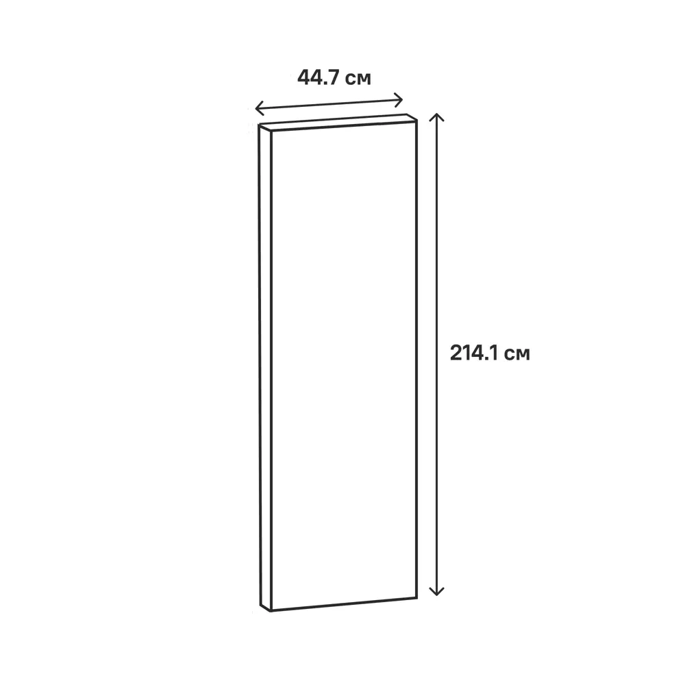 Фасад кухонный Сантьяго Delinia ID 44.7x214.1 см - элегантный коричневый декор 82676503 STLM-0033794 - Вид №14