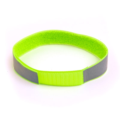 06с3314 Фликер - повязка нарукавная 59% полиамид, 27% полиэстер, 14% хлопок 30 мм ярко-оранжевый Santreyd 