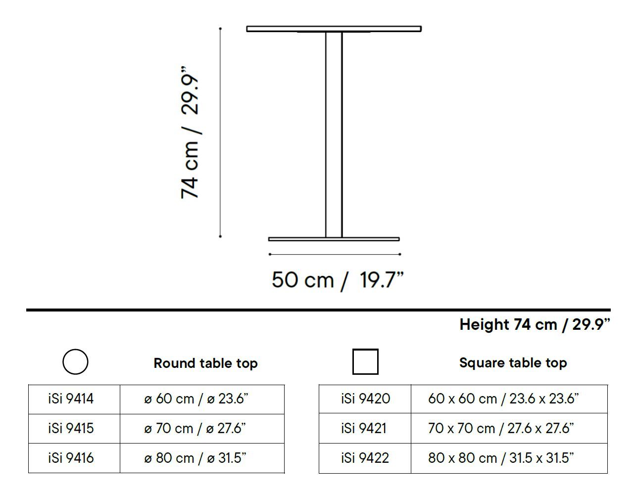 Стальной журнальный столик с порошковым покрытием iSimar Mistral ARCH-00053292 - Вид №2
