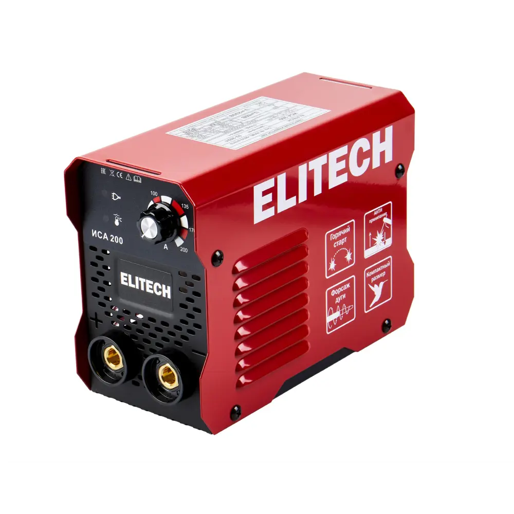 Сварочный инвертор Elitech ИСА 200 для профессиональных и бытовых работ 89372984 STLM-1517616