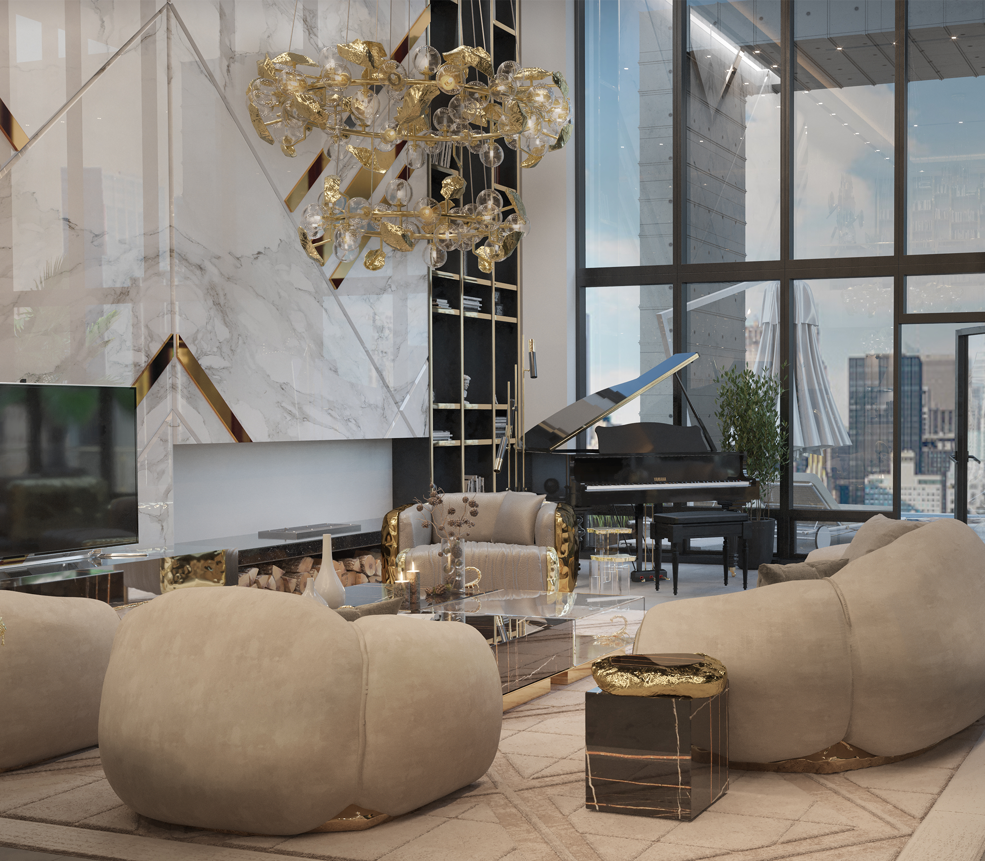 0-082 Подвесной светильник Hera round ii Boca Do Lobo  - Вид №5