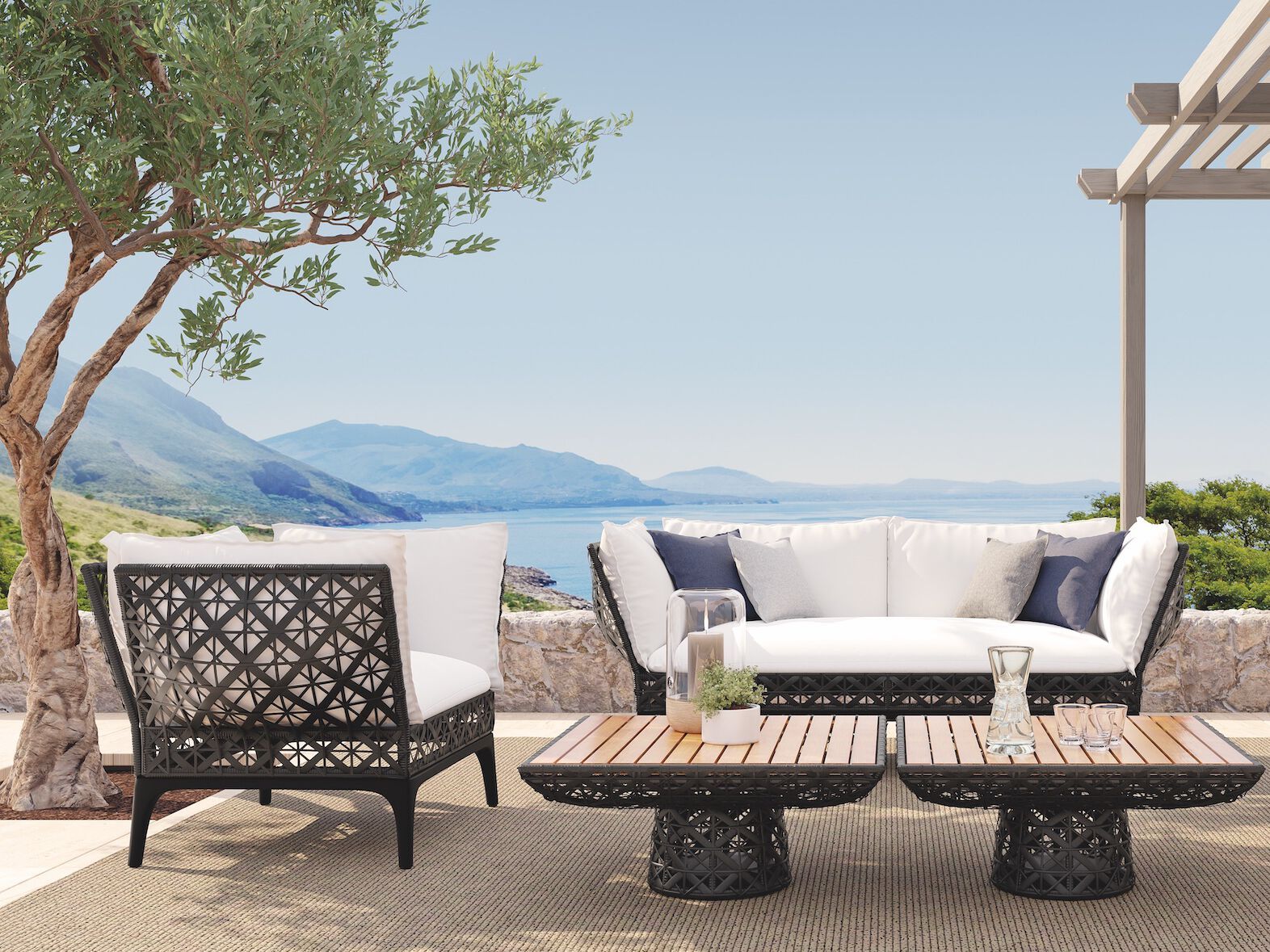 Садовое кресло из смолы с подлокотниками Walters Reverie ARCH-00106798 - Вид №4