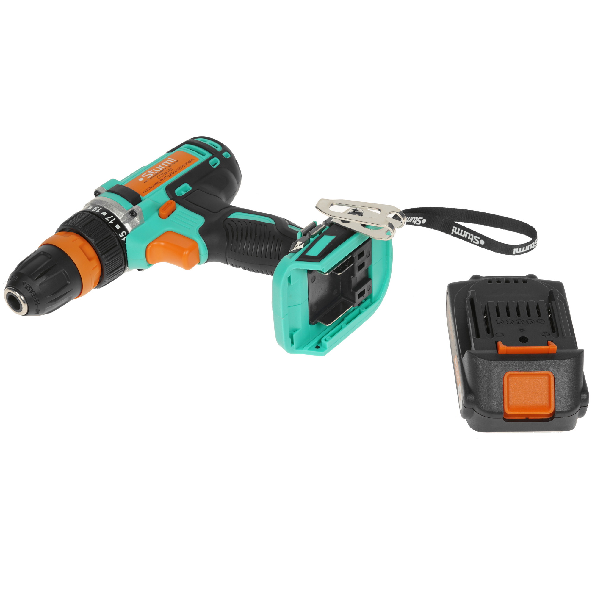 Дрель-шуруповерт Sturm! CD3618T 1BatterySystem 18V 5319676 STDN-0031691 - Вид №4