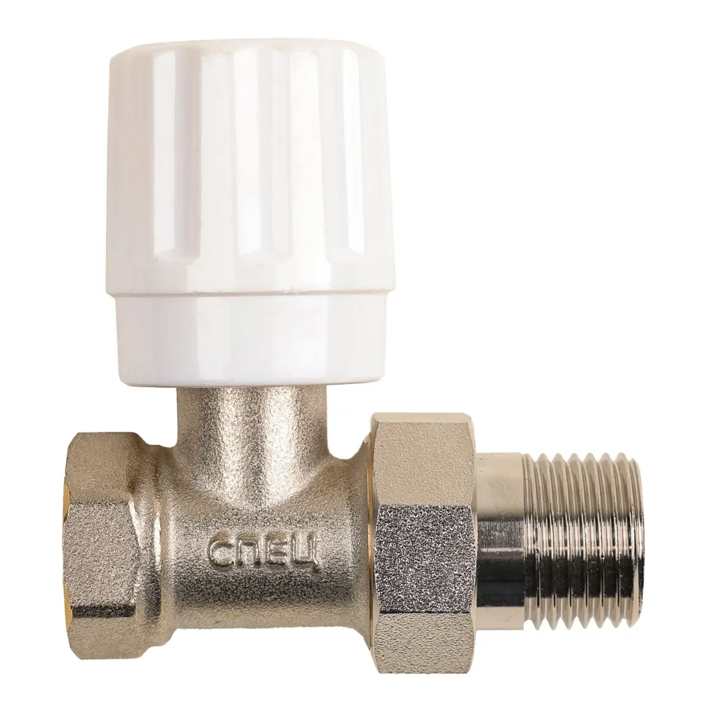 Вентиль для радиатора запорный прямой Спец ВР-П-1/2-М 1/2" латунь STLM-2069528 - Вид №4