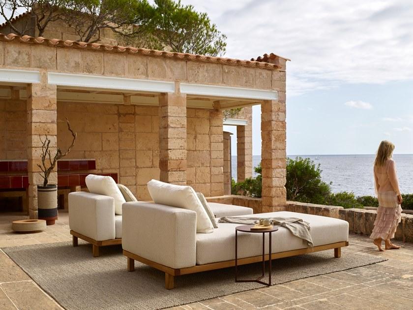 TRIBÙ Модульный садовый диван с водоотталкивающими подушками Vis à vis sofa sun-id-1365364 - Вид №7