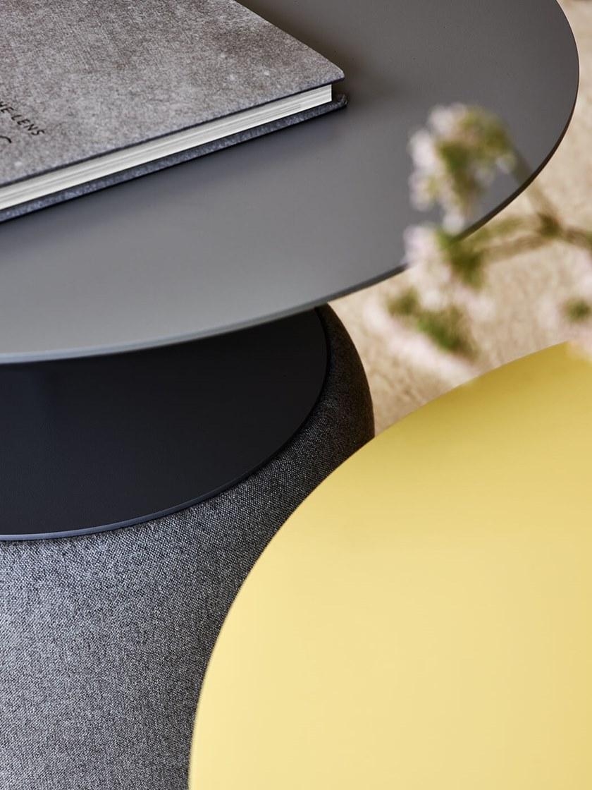 Midj Круглый журнальный столик из стали и ткани sun-id-1380685 - Вид №2