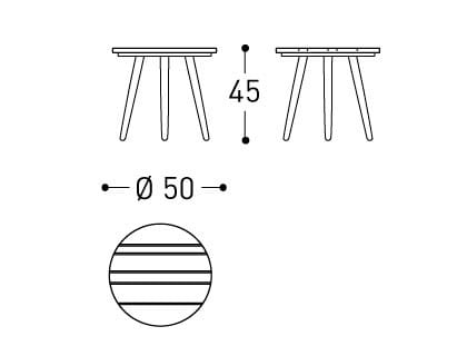 Круглый стол из тикового дерева Varaschin ARCH-00036226 - Вид №4