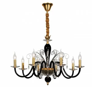 Подвесная люстра Favourite Crocus 2023-8P FAVOURITE ДИЗАЙНЕРСКИЕ, CROCUS 108668 Черный