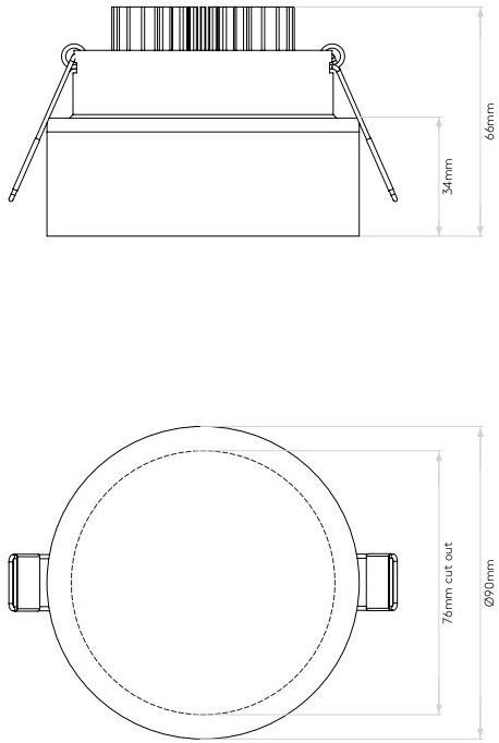 Astro Lighting Круглый светодиодный точечный светильник из акрилового стекла на потолке  1229012  - Вид №2