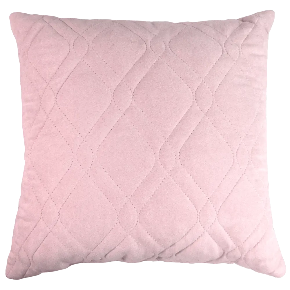 LINEN WAY Декоративная подушка 43×43 см пыльная роза с замшевой текстурой 83022398 STLM-1034508