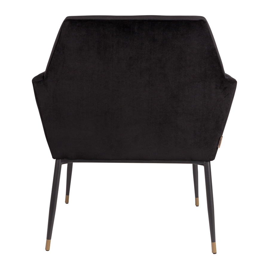 Кресло Kate черное высокое под бархат Dutchbone 1200153 - Вид №5