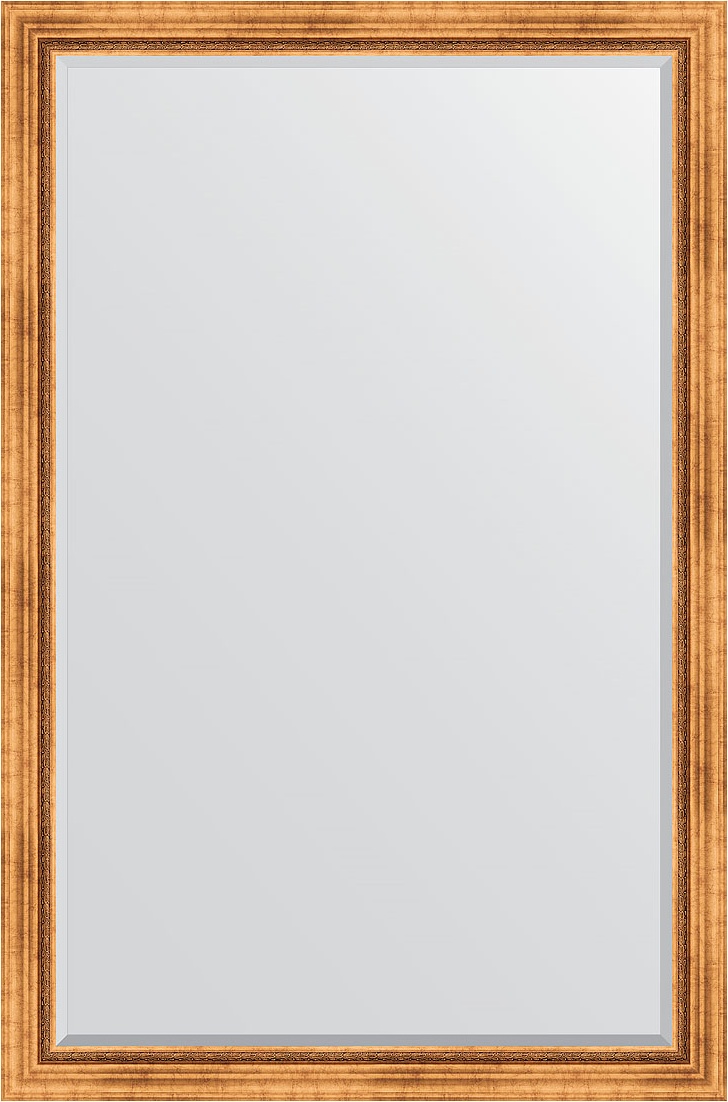 BY 3620 Зеркало с фацетом в багетной раме - римское золото 88 mm EVOFORM Exclusive