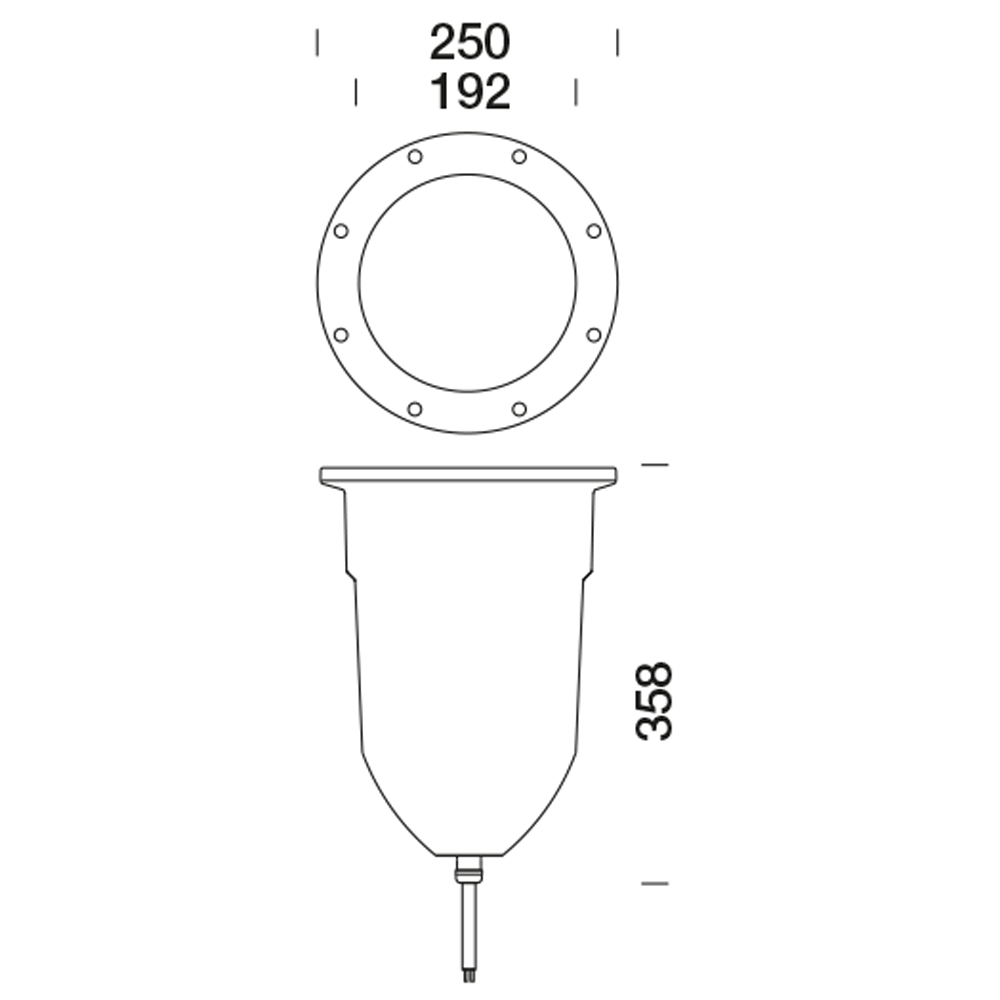 8408517 Встраиваемый в пешеходный пол Platek GRANDE  GRANDE - LED 3000K Elliptical - Вид №4