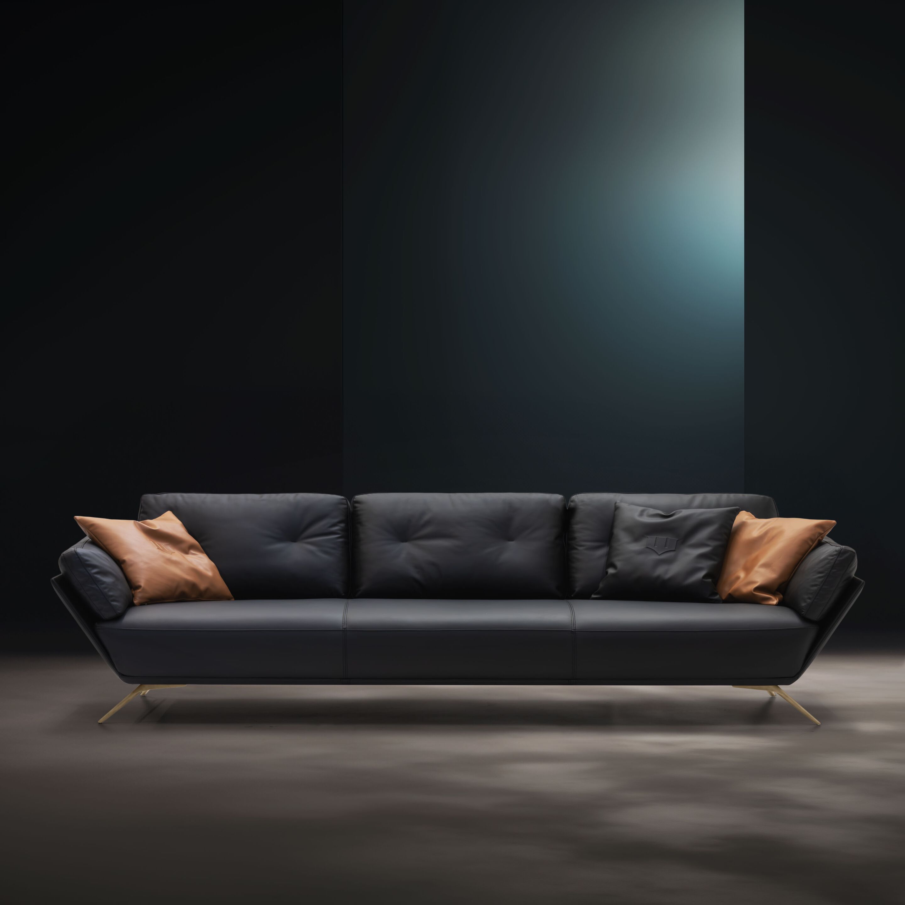 3-местный кожаный диван Wayne Enterprises Home Collection WE-001 ARCH-00005256 - Вид №1