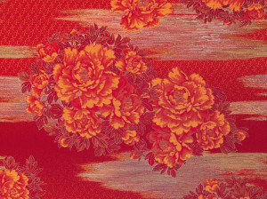 Жаккардовая ткань с цветочным рисунком