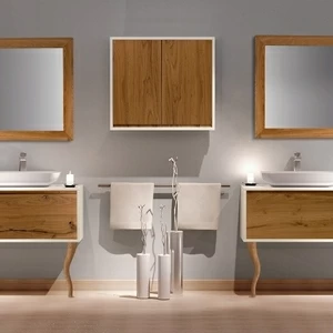 Комплект мебели Saint Martin L90 цвет белый, деревянная отделка, напольный