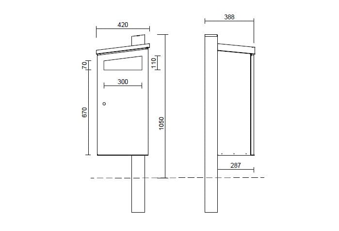 Стальные стойки для мусора Studio Città LEONARDO ARCH-00043569 - Вид №4