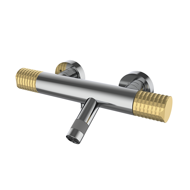 75210707 PREMIUM Chrome Термостатический ванна-душ Хромированное Золото GRB MIXERS 