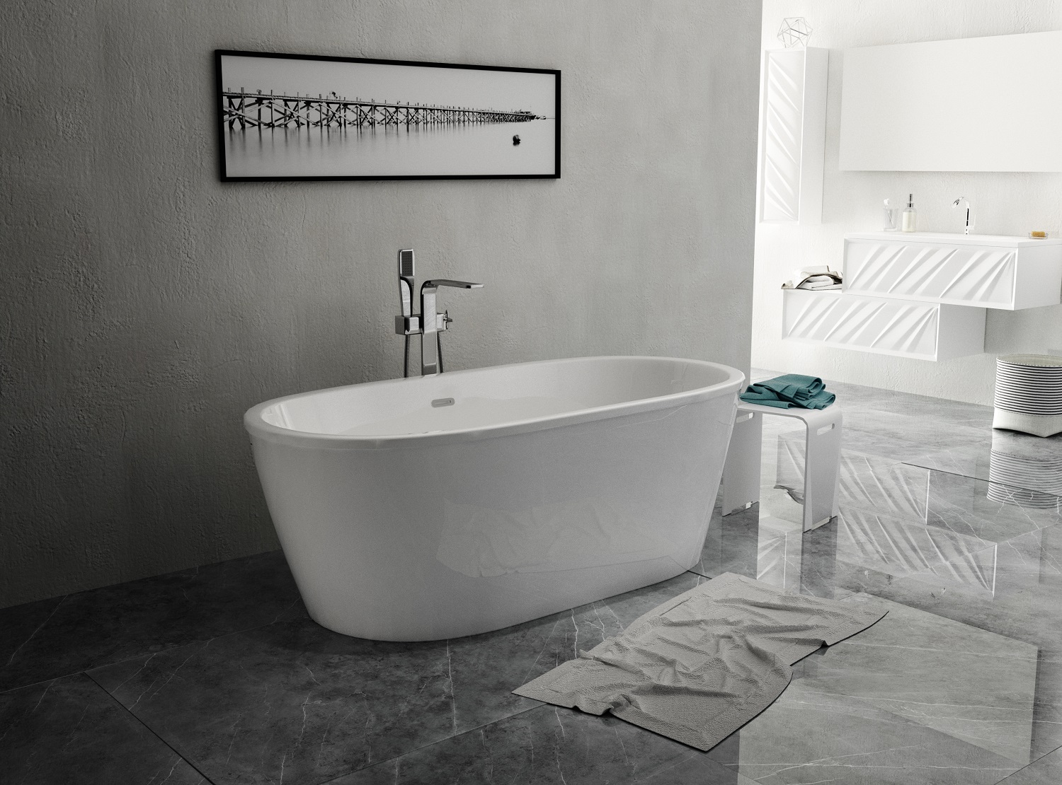 У61330 Ванна Aima TONDO 174x80 1 Marka TONDO