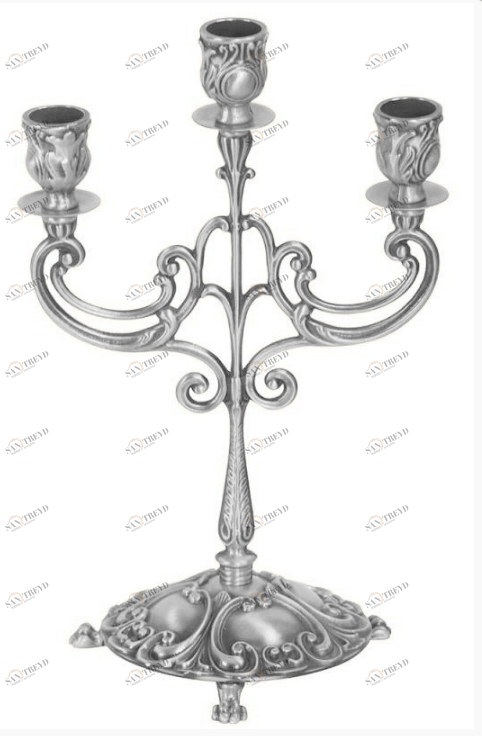 Канделябр на 3 свечи MIGLIORE Complementi ML.COM-50.153.CR, цвет хром 