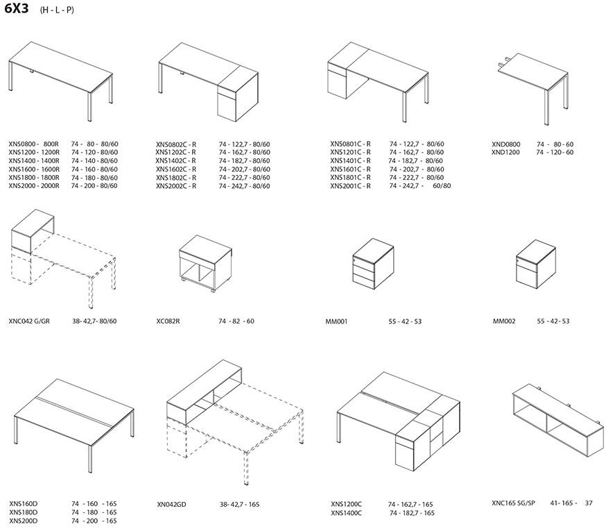 Ultom Модульный рабочий угловой стол 6x3 sun-id-1424782 - Вид №1