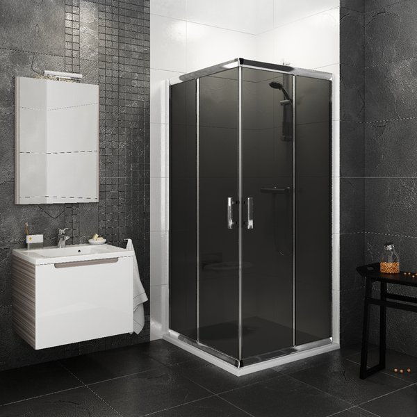 BLRV2K-80 сатин + стекло Грапе Ravak 1XV40U00ZG - Вид №1