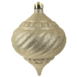 93724383 Набор елочных игрушек волчок Monte Christmas 18x14см Жёлтый/золотой 1шт STLM-0954513