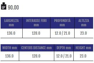 Cosma Мебельная ручка из замака  12702  - Вид №1