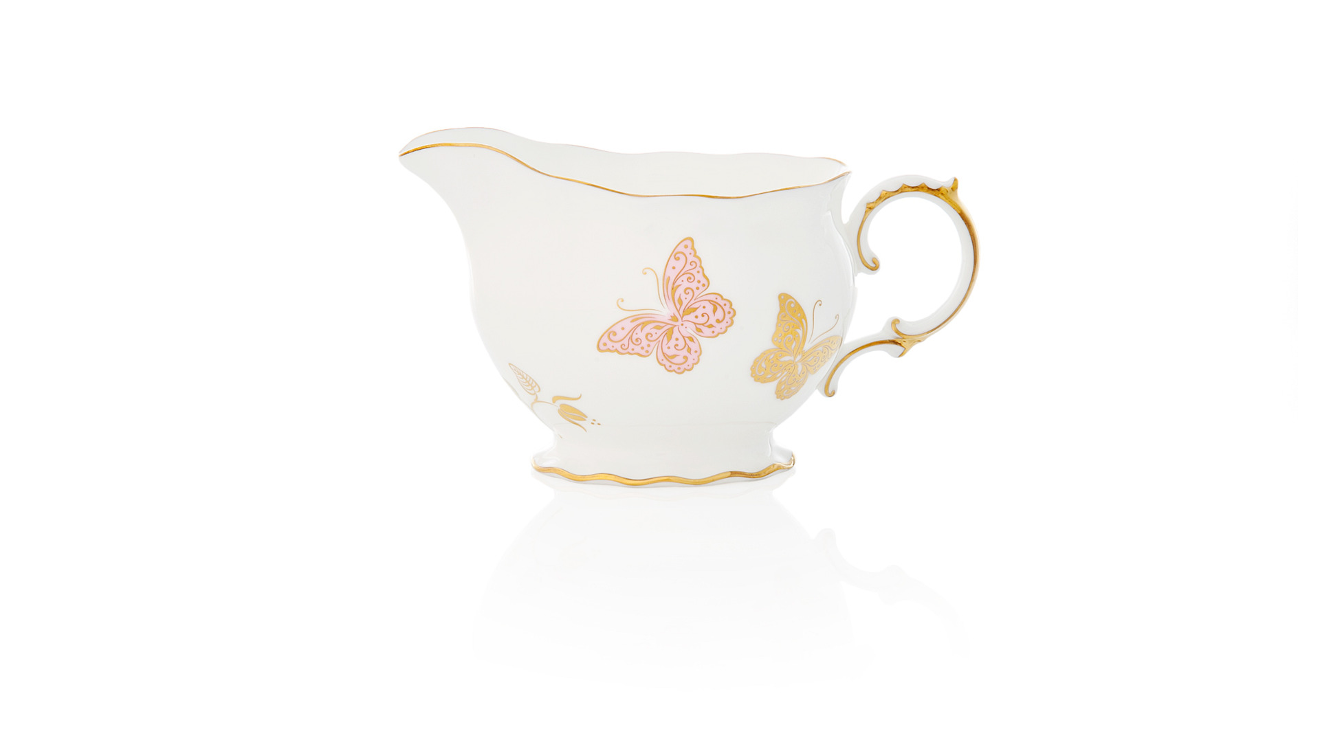 10593020 Royal Crown Derby Сервиз чайный Royal Crown Derby "Королевская бабочка" 6/21 (цветная) Фарфор костяной  - Вид №5