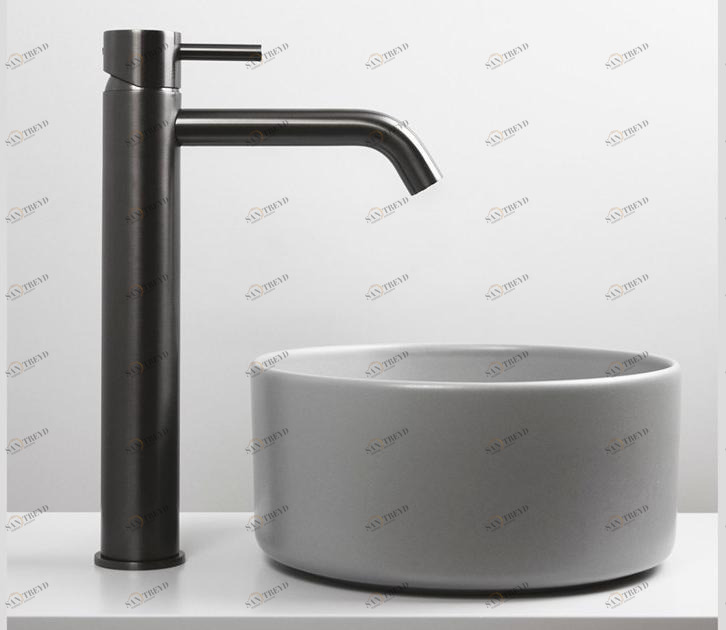 Super Inox Смеситель для раковины, однорычажный, настольный, из нержавеющей стали Cave 0251120x