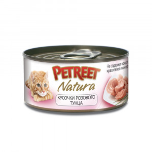 ПР0020176 Корм для кошек кусочки розового тунца конс. 70г PETREET