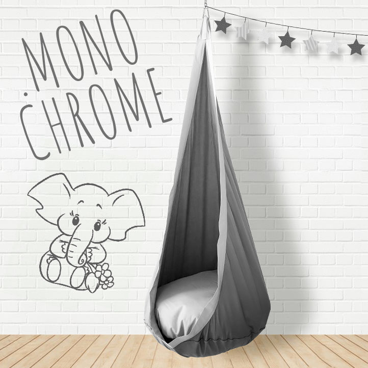 Подвесное кресло-кокон серое ПОКАЧАЙКА  00-3831142 Серый Santreyd  - Вид №1