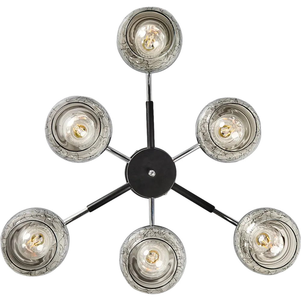 Люстра потолочная Escada 693/6P, 6 ламп, 22 м², цвет черный STLM-2157013 - Вид №2
