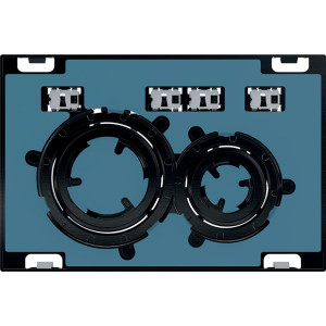 115.651.00.1 Смывная клавиша Geberit Sigma21, для двойного смыва, цвет металлический хромированный черный Geberit