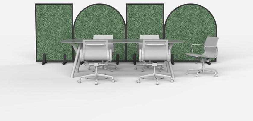 GREEN MOOD Звукопоглощающая офисная перегородка на колесах Design sun-id-1433653 - Вид №22