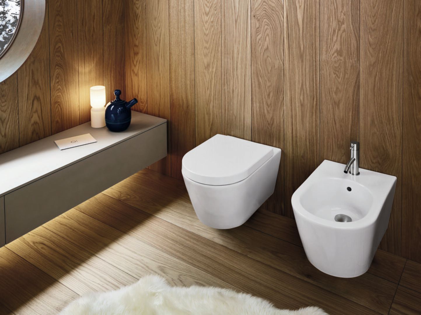 Полная мебель для ванной комнаты из керамических материалов Noorth синтез ARCH-00149472 - Вид №4