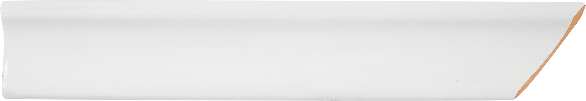 11388469 Уголок ческий срез левый 45 градусов 200х34 мм цвет белый Универсальная STLM-0001212 КЕРАМИ