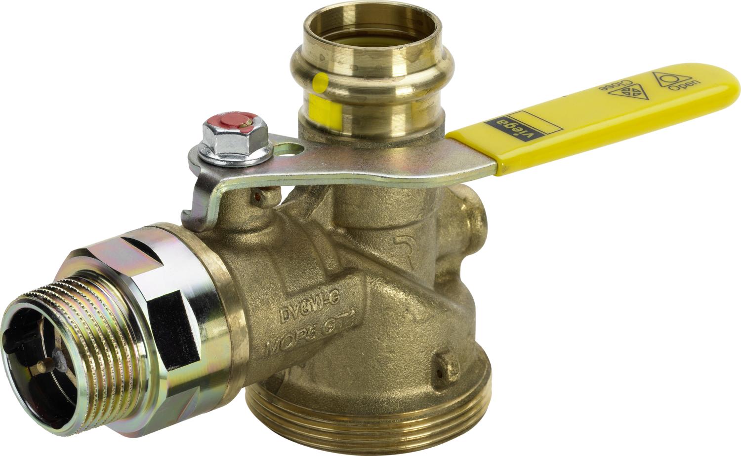 Viega Угловой шаровой кран для газового счетчика Profipress G 2644T (632748) 632 748