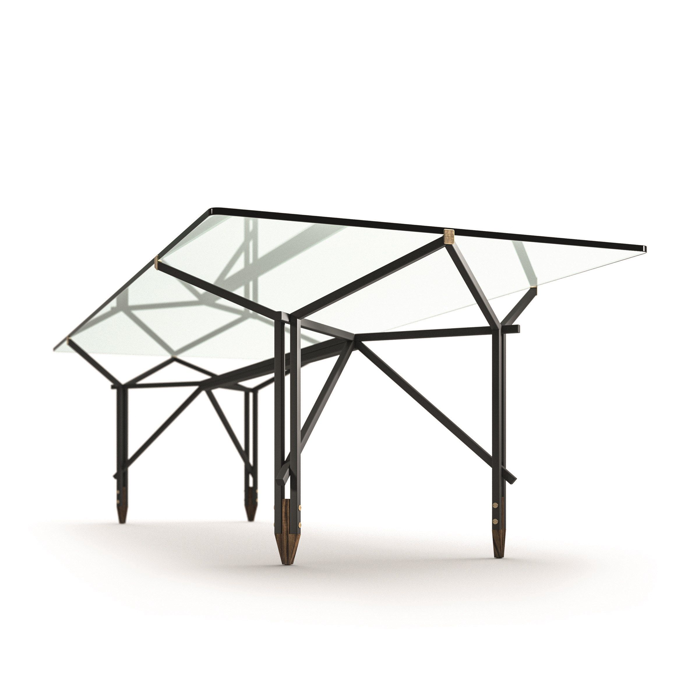 Стальной и стеклянный стол CASSINA OLIMPINO ARCH-00043638 - Вид №2