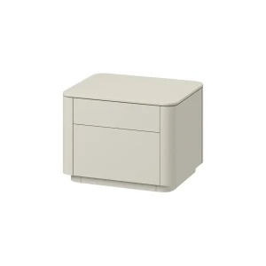 91913756 Тумба прикроватная Ellipse 50x36x41 см 2 ящика МДФ цвет молочный STLM-1465441