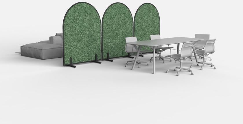 GREEN MOOD Звукопоглощающая офисная перегородка на колесах Design sun-id-1433653 - Вид №19