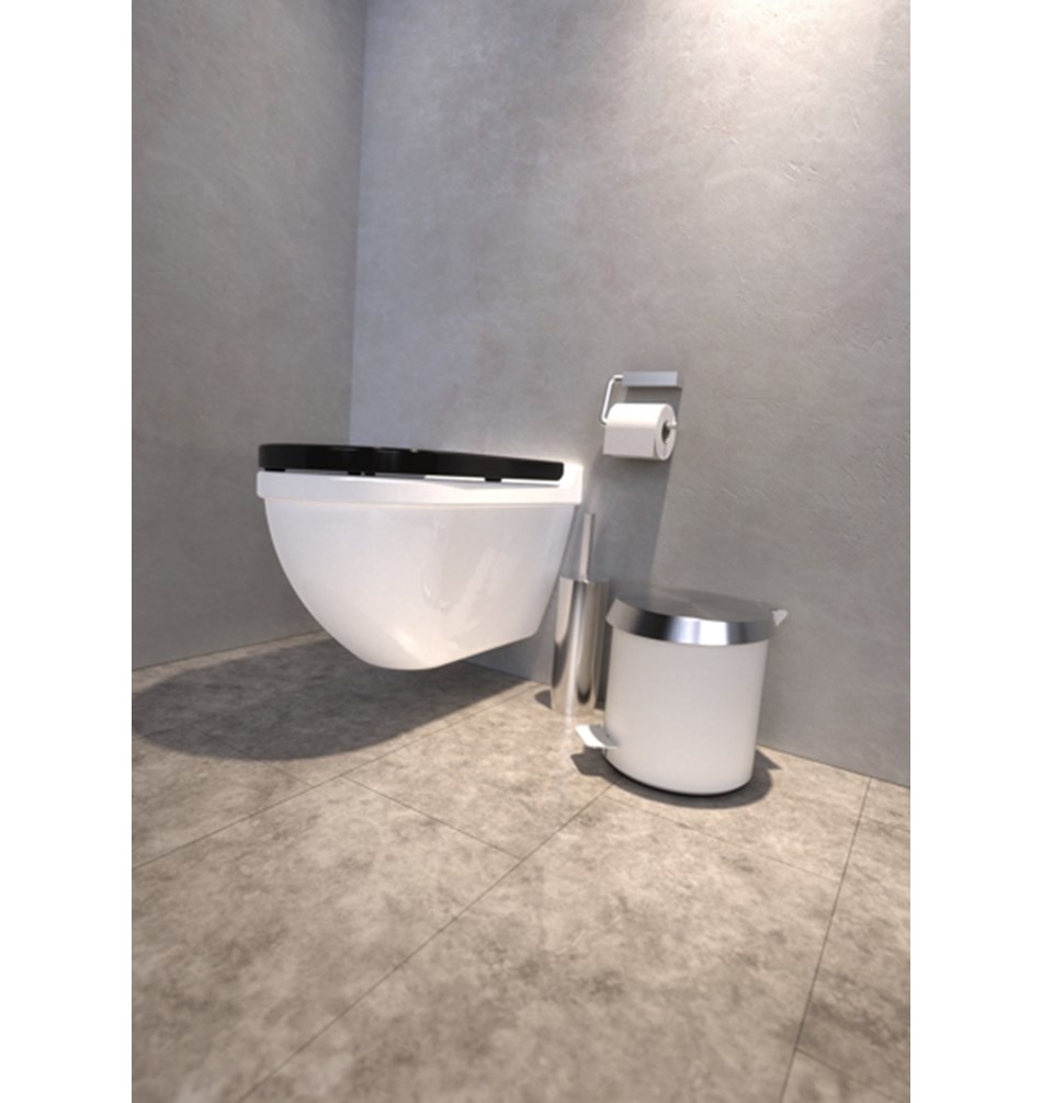 FROST Контейнер для мусора 250 » белый / матовый Нержавеющая сталь Белый / матовый N3001-BW  - Вид №4