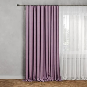 Штора на ленте Сильвия 200x260 см цвет фиолетовый 82701345 STLM-2154492