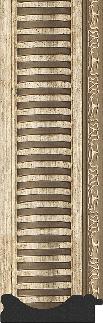 BY 4497 Зеркало с гравировкой в багетной раме - серебряный акведук 93 mm EVOFORM Exclusive-G - Вид №3