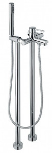 7100128CR Напольный смеситель Eden с ручным душем для ванной, цвет хром
