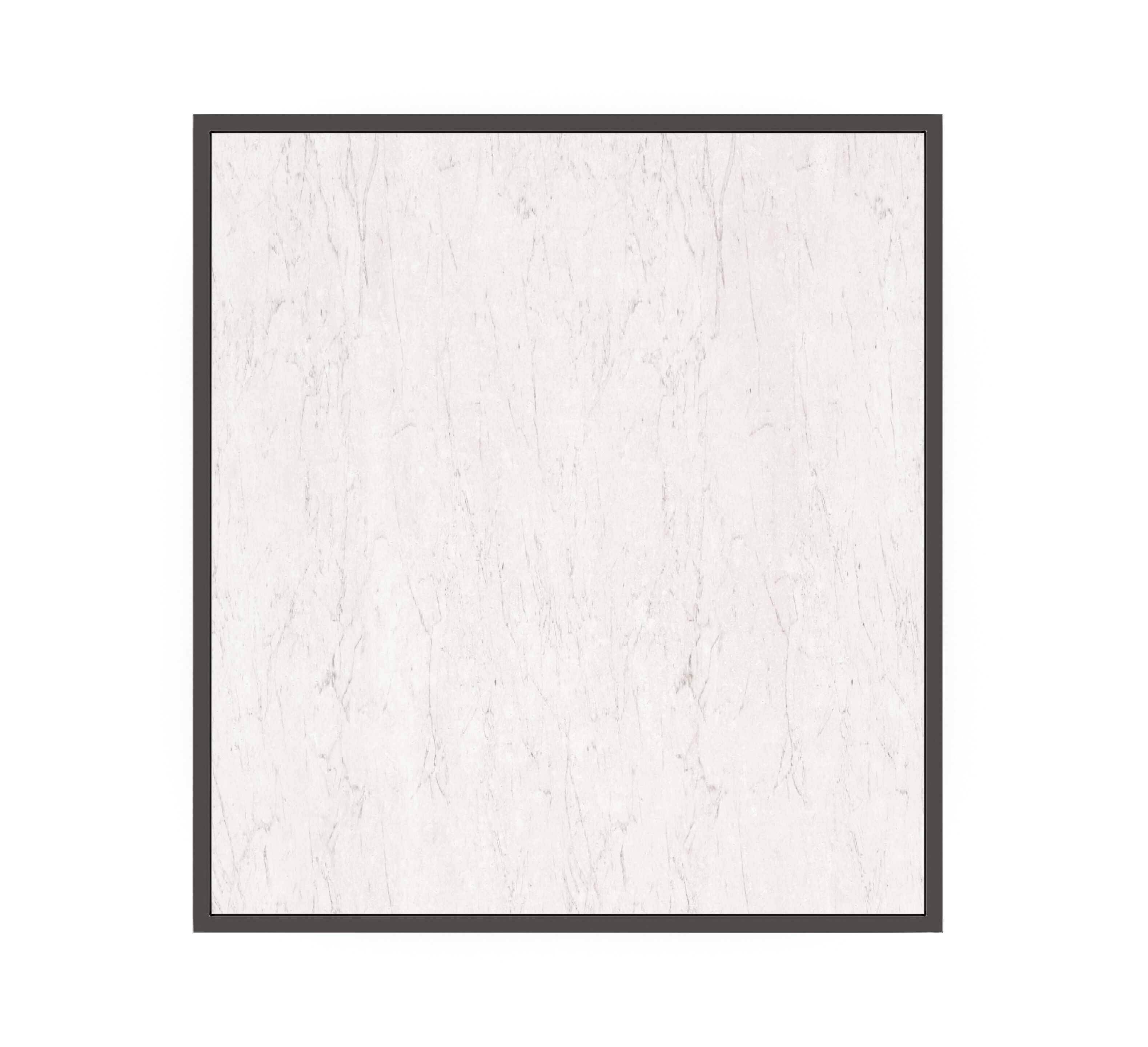 Высокий квадратный металлический журнальный столик с травертиновым верхом Caracole QUADRANT ARCH-00110601 - Вид №3