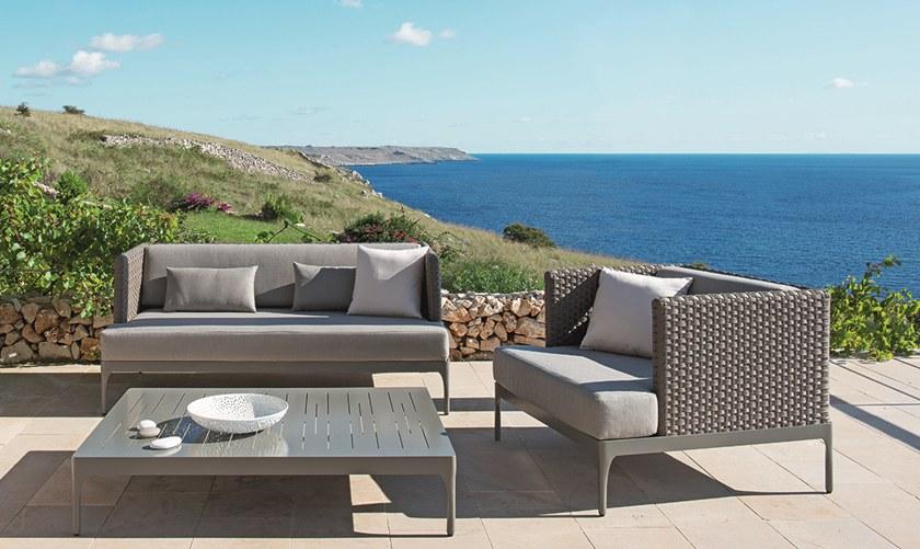 Ethimo Садовое кресло из ткани ethimo lightwick® с подлокотниками Infinity Ifpo2_0t - Вид №3