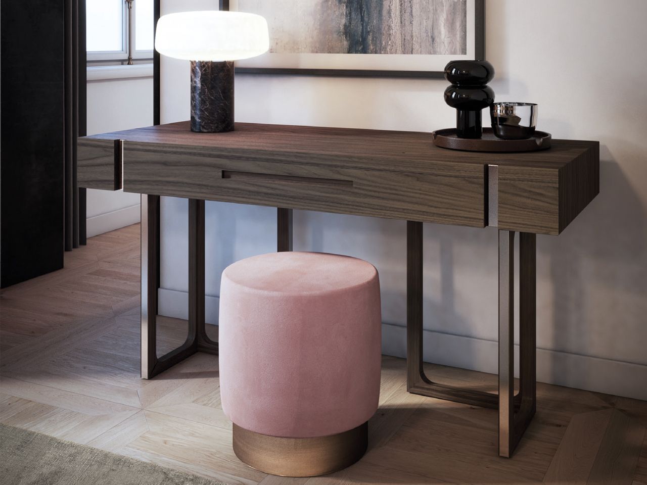 Деревянный стол с ящиками ITLAS Metropolitan Frames ARCH-00110988 - Вид №1